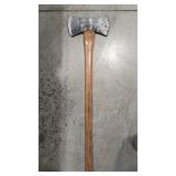 POWR-KRAFT DOUBLE BIT AXE & HANDLE