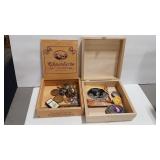 TREASURE BOXES W/ BUCKLES & TOKENS