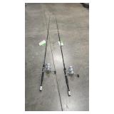 2- DAIWA FISHING POLES AND REELS