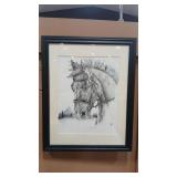 ORIGINAL PEN & INK FRAMED ART