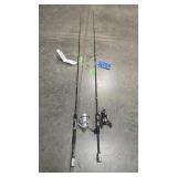 2- DAIWA SHOCK FISHING POLES AND REELS