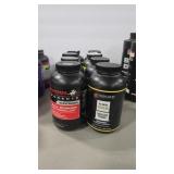 8 BOTTLES OF ASSORTED RIFLE POWDER VARYING AMOUNTS