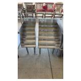 2 STEEL DISPLAY RACKS