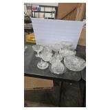 PRESSED & CUT GLASS ASSORTMENT
