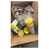 ASSORTED SMOKE ALARMS AND SPRAY INSULATION