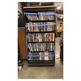 DVD & BLURAY ASSORTMENT W/ SHELF