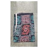 GERMANY WOOL ALPINE THEME VTG BLANKET