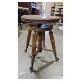 BALL & CLAW ANTQ PIANO STOOL
