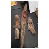 2 - WM TAYLOR & UNMARKED WOOD CARVINGS