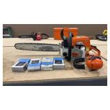 STIHL O29 SUPER CHAINSAW W/ 4 CHAINS AND EAR