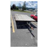 10' X 7' SINGLE-AXLE FLATBED UTILITY TRAILER