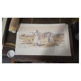 FRANK HAGEL SIGNED NUMBERED PRINT & JEANIE