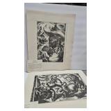 UMBERTO ROMANO & CHARLES WILSON SIGNED PRINTS