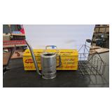 ANCO VTG METAL TOOL BOX  OIL CAN & MILK CRATE