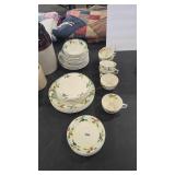RIDGEWAYS  THE TRURO PARTIAL CHINA SET - ENGLAND