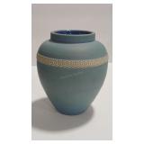 DENVER WHITE ART POTTERY VTG MATTE GLAZE VASE