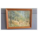 THOS. A GANIER ORIGINAL ACRYLIC ON BOARD