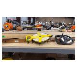 2 LEVELS, 2 CONTRACTOR MEASURING TAPES AND