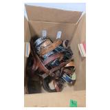 ASSORTED LEATHER BELTS AND WALLETS