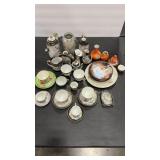 JAPANESE MORIAGE DRAGONWARE TEA SET HAND PAINTED