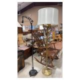 2 - METAL VTG FLOOR LAMPS
