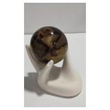 DRAGON EGG SPHERE W/PORCELAIN BASE