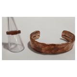 HANDCRAFTED IN MT COPPER CUFF & RING