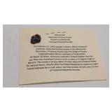 SIKHOTE-ALIN METEORITE  W/ CERT