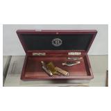 3 OLD TIMER POCKET KNIVES AND FORD FOLDING KNIFE W