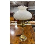 HOBNAIL & BRASS ACCENT LAMP