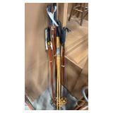 4 - PAIR VTG BAMBOO SKI POLES