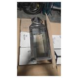 6 CHROME PLTD CANDLE LANTERNS