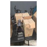 6 CHROME PLTD 17.3' CANDLE LANTERNS