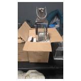 6 CHROME PLTD CANDLE LANTERNS