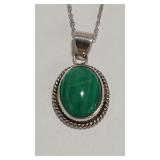 925 MALACHITE COLOR NECKLACE