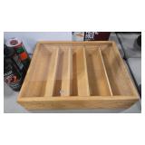 WOOD/ GLASS DISPLAY SHELF BOX
