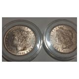 2 - 1881 0 MORGAN DOLLARS