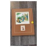 VINTAGE WALT DISNEY BRER RABBIT LITHOGRAPH WITH