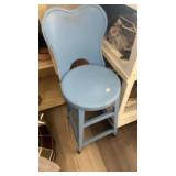 BLUE KIDS METAL STOOL
