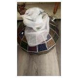 STAINED GLASS HANGING LIGHT