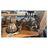 STAINED GLASS HANGING LIGHT