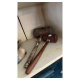 2 WOODEN MALLETS