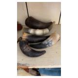 GROUP OF POWDER HORNS