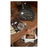 GERMAN SILVER PLATE NAPKIN HOLDER & CHRISTMAS ITEM