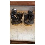 PR OF ANTIQUE CHILD BOOK ENDS