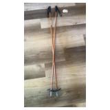 PR OF VINTAGE WOODEN SKI POLES