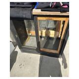SMALL ANTIQUE OAK DISPLAY CASE