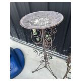 METAL BIRD BATH