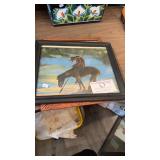 END OF THE TRAIL & VINTAGE INDIAN LITHOGRAPH