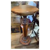 WALNUT CARVED FERN STAND